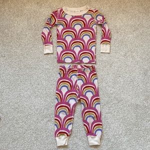 Hanna Andersson rainbow pajamas in 2T